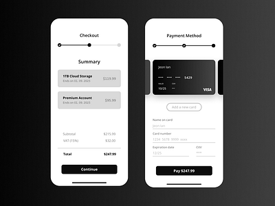 Daily UI 009 - Credit Card Checkout credit card checkout credit card checkout design credit card checkout ui daily ui design figma ui uiux