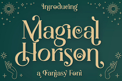 Magical Horison / Fantasy Font app branding design graphic design illustration logo typography ui ux vector