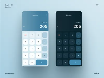 Exploring a calculator interface branding calculator dailyui design interface ui ux