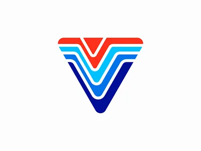 Layered Triangle Logo banding layers logo triangle v wing