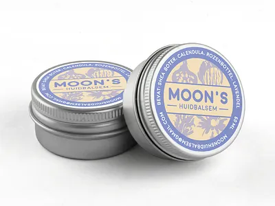 Moon's balm branding brandstyle content creation logo packaging social media