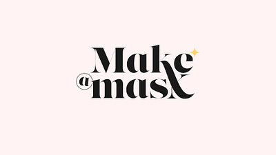 Make a mask - Logotipo branding graphic design logo