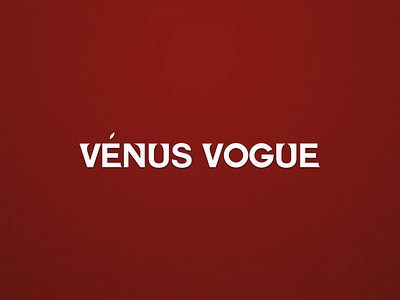 Venus Vogue Logo Red branding design graphic design illustration logo vector