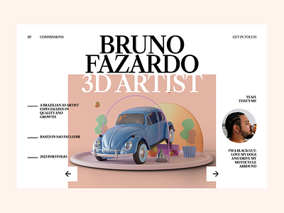Website, Bruno Fazardo design flat flat design modern ui ux website