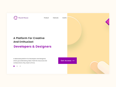 Round House Website Landing Page Concept design figma graphic design web designer web developer web ui webflow website website design wordpress