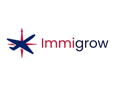 Immigrow branding design graphic design icon identity logo minimalist monogram motion graphics