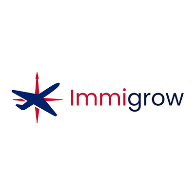 Immigrow branding design graphic design icon identity logo minimalist monogram motion graphics