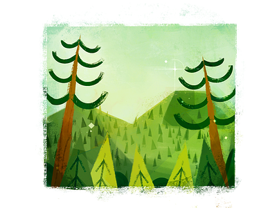 redwoods illustration