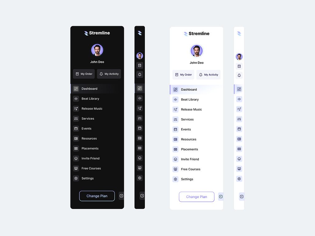 Collapse Sidebar Navigation for Dashboard by Urvik Moradiya 🥇 on Dribbble