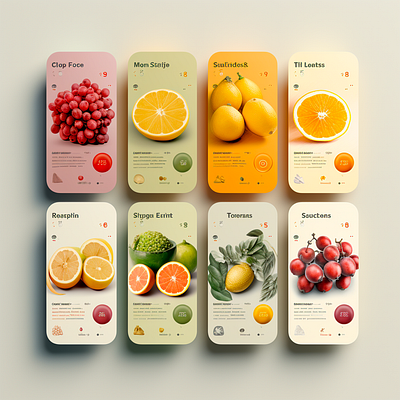 Fruit Ecommerce App UI/UX adobe photoshop app branding design illustration mobile ui ux