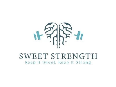 Sweet Strength Logo beautiful logo brand identity creating logo creative logo exercise logo gym logo gymnastics logo lettermark logo logo logo design logo designer logo inspirations professional logo strength logo sweet logo unique logo wordmark logo