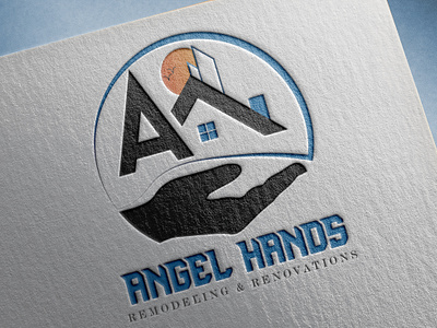 Angel Hand Logo 3d branding graphic design logo motion graphics ui