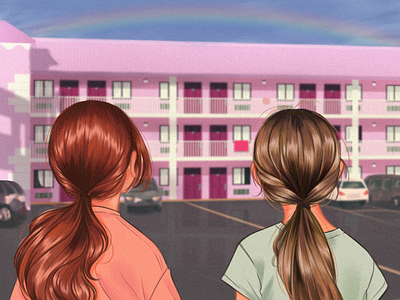 The Florida Project - 2020 girl illustration