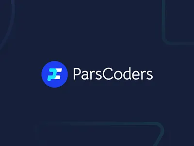 ParsCoders | Logo Design | 2023 blue brand identity brandbook logo logo blue logo design logotype parscoders