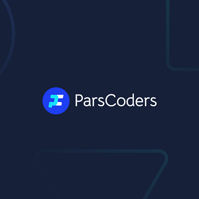 ParsCoders | Logo Design | 2023 blue brand identity brandbook logo logo blue logo design logotype parscoders