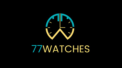 77Watches Logo 77 watches logo creating logo creative logo lettermark logo logo logo design logo designer logo idea unique logo watch watch logo wordmark logo
