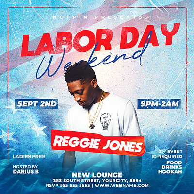 Labor Day Flyer Template weekend