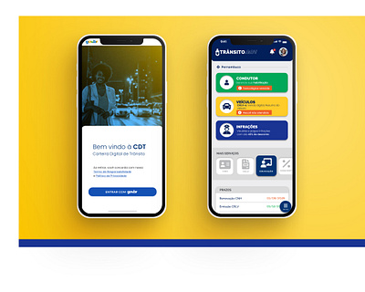 CDT - Carteira de Trânsito Digital design ui ux