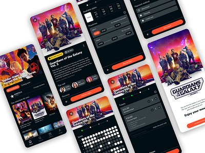 Kinepolis: Movie Theater App Design app belgium business cinema cinema ticket design disney film kinepolis marvel mobile movie movie theater movie ticket ticket tickets ui ux