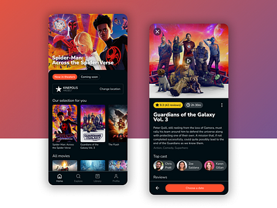 Kinepolis: Movie Theater App Design app belgium business cinema cinema ticket design disney film kinepolis marvel mobile movie movie theater movie ticket ticket tickets ui ux