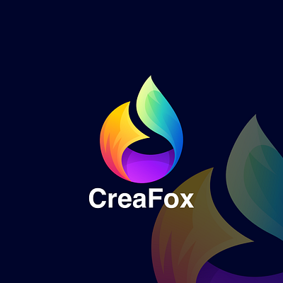 CreaFox app branding design graphic design illustration logo vector