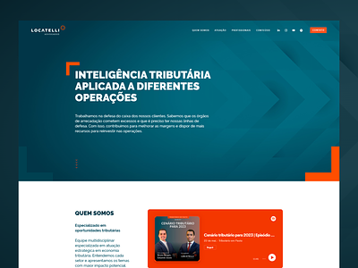 Website da Locatelli Advogados adobe xd case design ui wordpress