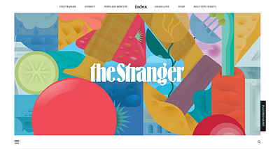 The Stranger Cover Art Illustration abstract cover art design digital editorial freelance graphic design illustration illustrator vector visual art visual design