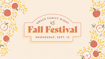 Fall Festival church graphics design illustration