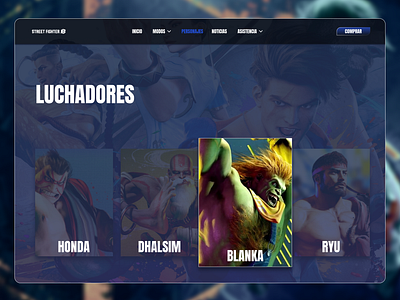 Game characters UI characters conceptdesign design fighters gameui gaming streetfighter ui ux videogames