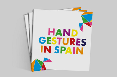 Spanish Hand Gestures Booklet adobe indesign graphic design illustration print design