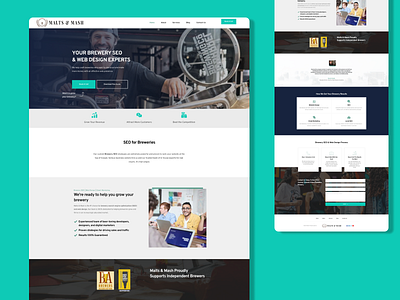 Malts & Mash Website branding web design