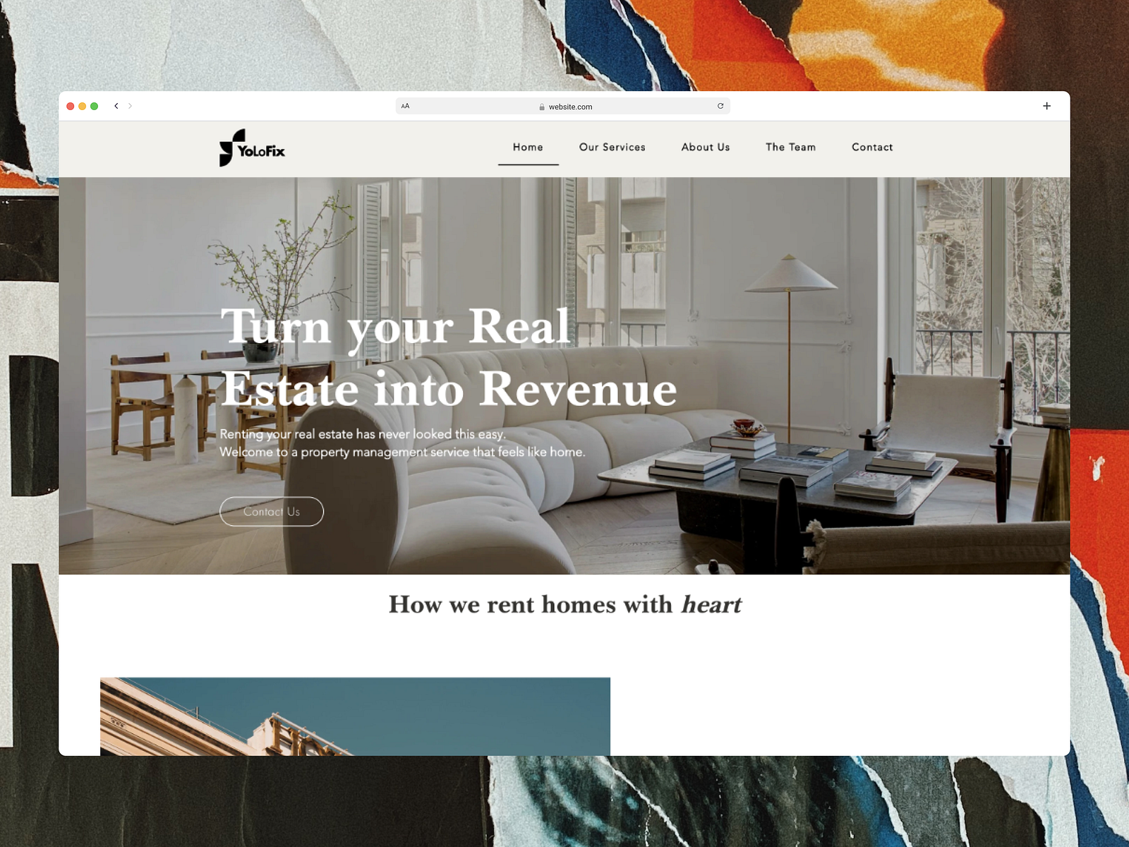 Real Estate Landing Website WIX by Vlada Shkinova on Dribbble