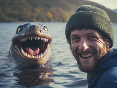 Loch Ness Photobomb 1 mischief.