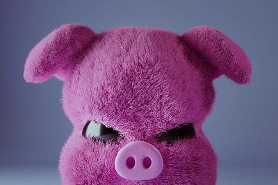 Angry Pig 3d blender blender3d character