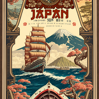 Visit Japan Travel Poster discover.