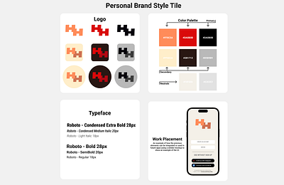 My Personal Brand Style Tile app branding design graphic design illustration logo typography ui ux vector