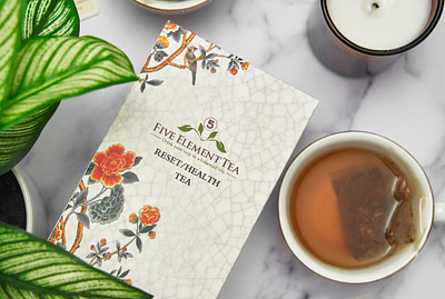 Five Element Tea branding design graphic design
