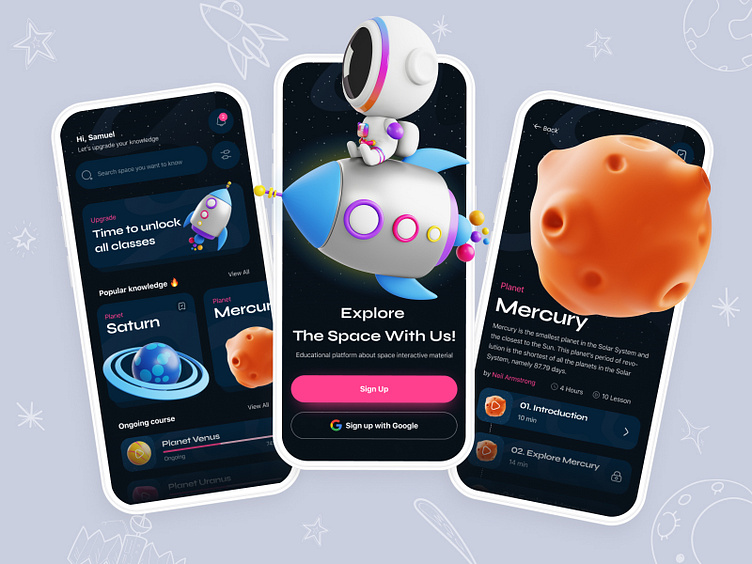 Space - Learning Apps by muhammad misbahul munir for Orenji Studio on ...