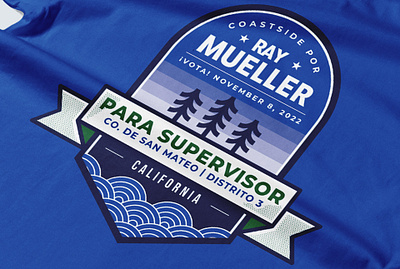 Ray Mueller Political Campaign | San Mateo County, CA design graphic design minimal political campaign politics shirt