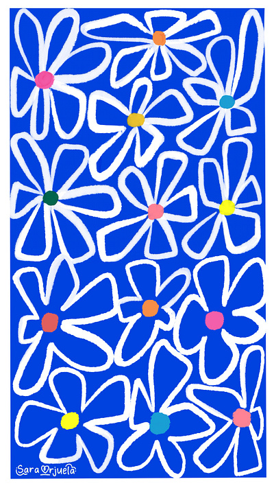 Wallpapers colombia design diseño flores flowers fondos de pantalla graphic design illustration ilust ilustracion procreate sara orjuela wallpapers
