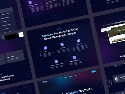 DomainNinjas Landing Page Design app branding crypto ui dark blue ui dark blue web ui design graphic design landing page logo ui ui design ui designer ui ux ui ux design ux ux designer web ui