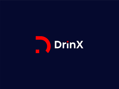 DrinX Logo Design a b c d e f g h appicon branding creativelogo d letter d letter logo d logo design graphic design i j k l m n o p q r s t logo logologo logos modernlogo professionallogo tech thirtylogos typography u v w x y z vector