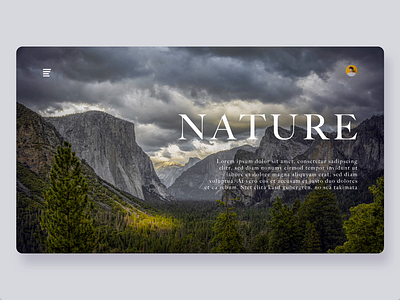 Nature Web Motion Design design ux web