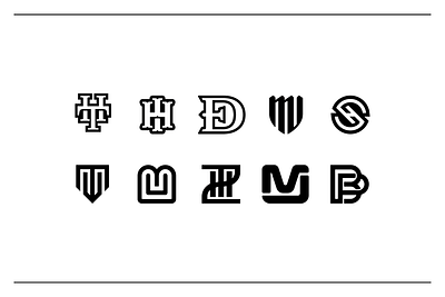 MONOGRAMAS Vol.1 branding design graphic design logo logotipo monogram typography vector