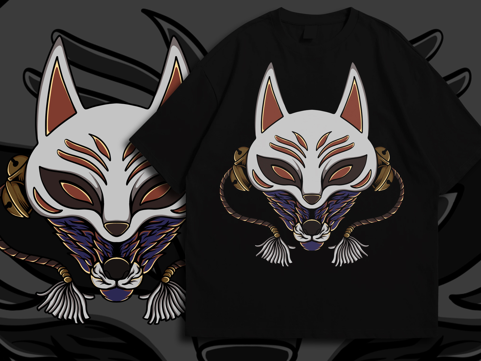 Kitsune mask x wolf by 995dsgn on Dribbble