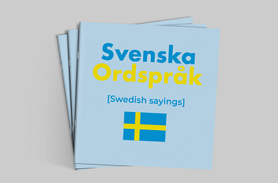 Swedish Sayings Booklet adobe indesign graphic design illustration print design