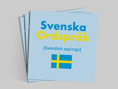 Swedish Sayings Booklet adobe indesign graphic design illustration print design