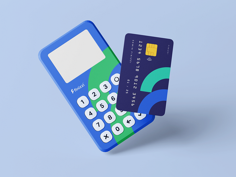 Finizzi Payment Device and Card Design brand brand and identity brand guideline brand identity branding budget tracker card credit card edc finance fintech logo logo mark monogram payment personal finance pie chart startup symbol terminal