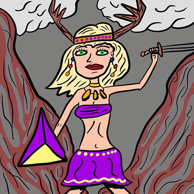 Warrior Woman illustration