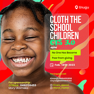 Social media flyer for an NGO branding design graphic design illustration logo typography